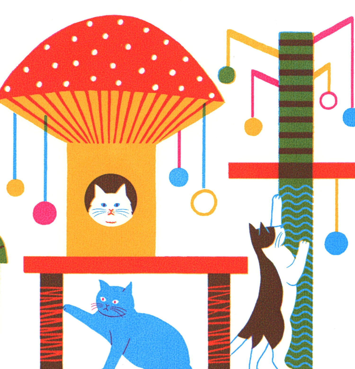 Mushroom Cat Tree