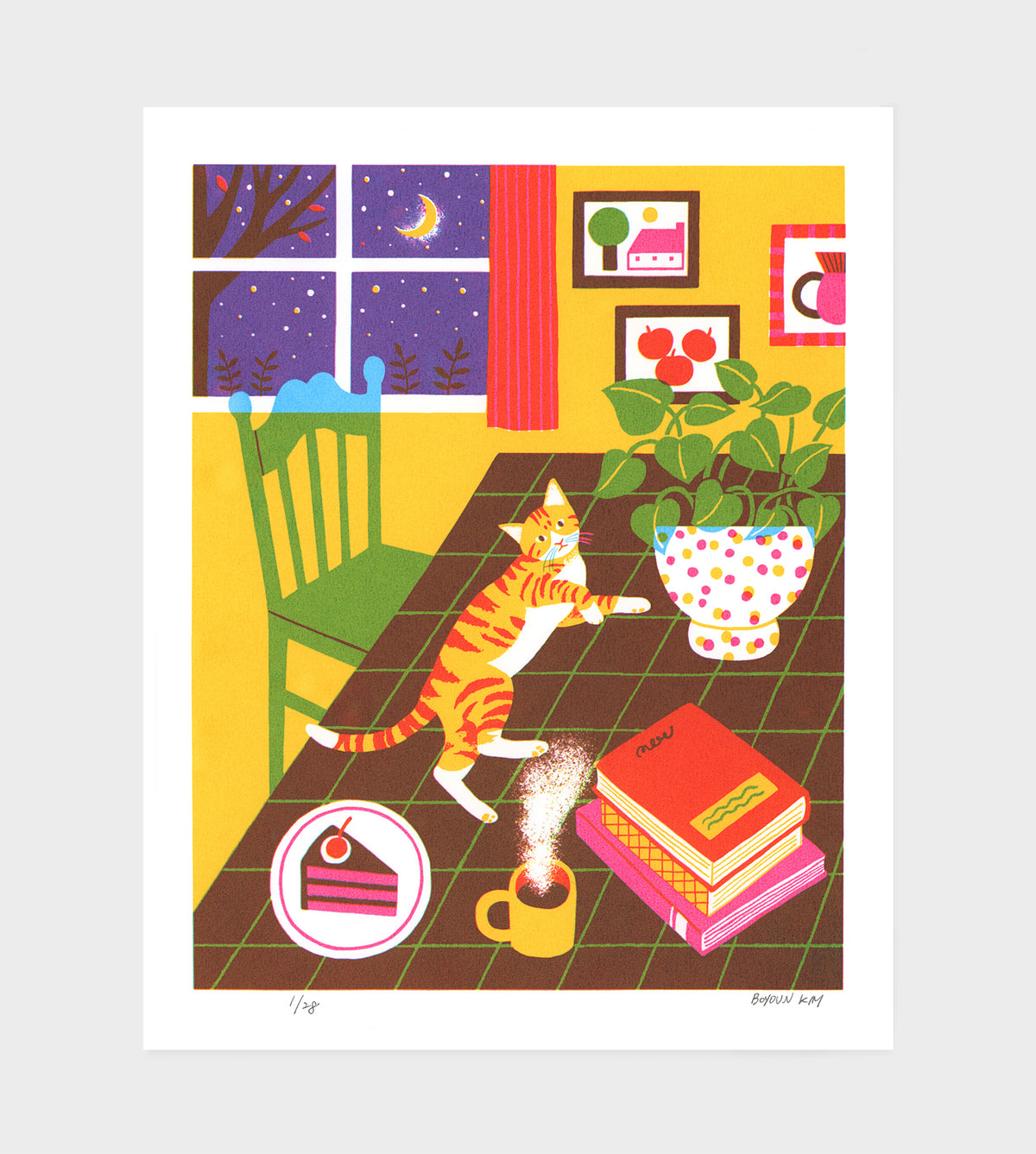 Cat on a table