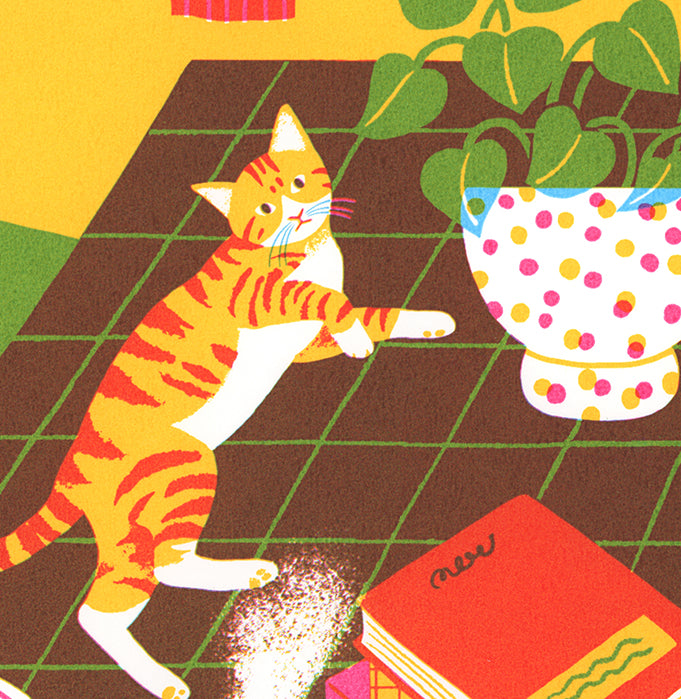 Cat on a table