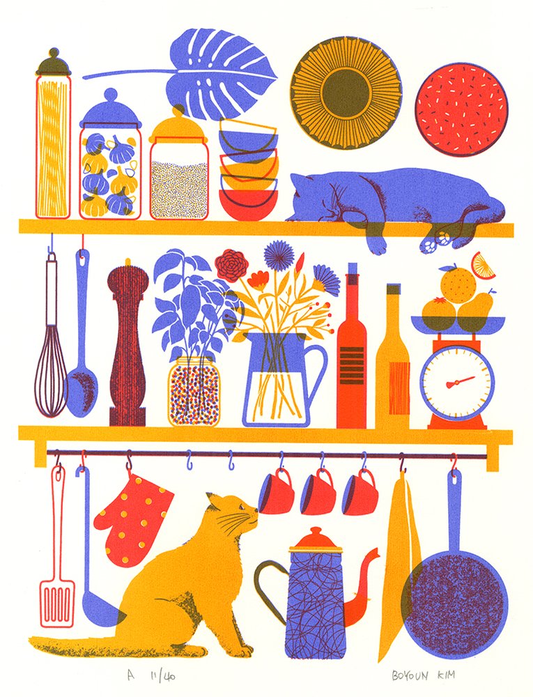 Cats on Shelves